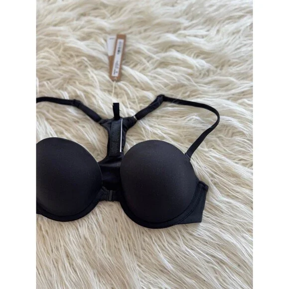 Skims Fits Everybody Racerback Demi Bra Onyx Size 32B - Picture 6 of 9